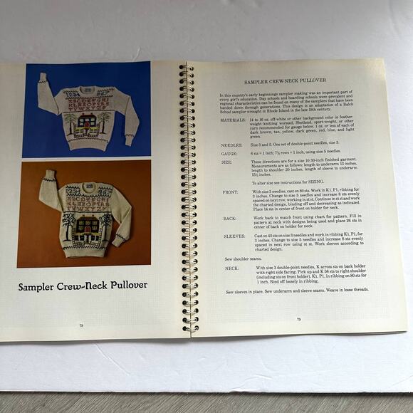 Countryknits Kids Carol Huber 1987 24 Patterns Sweaters American Folk Designs - Picture 6 of 13